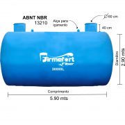 Cisterna Sub 30000L Agua potavel